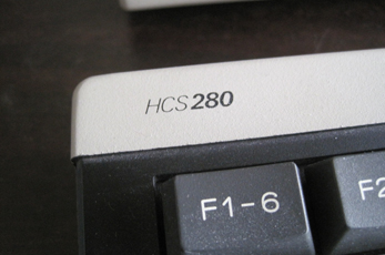 Philips HCS 280 keyboard close-up